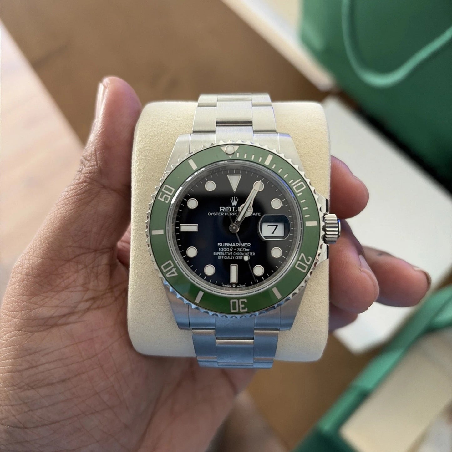NEW Feb 2026 Rolex Submariner Date Starbucks Green Bezel Black 41mm 126610LV