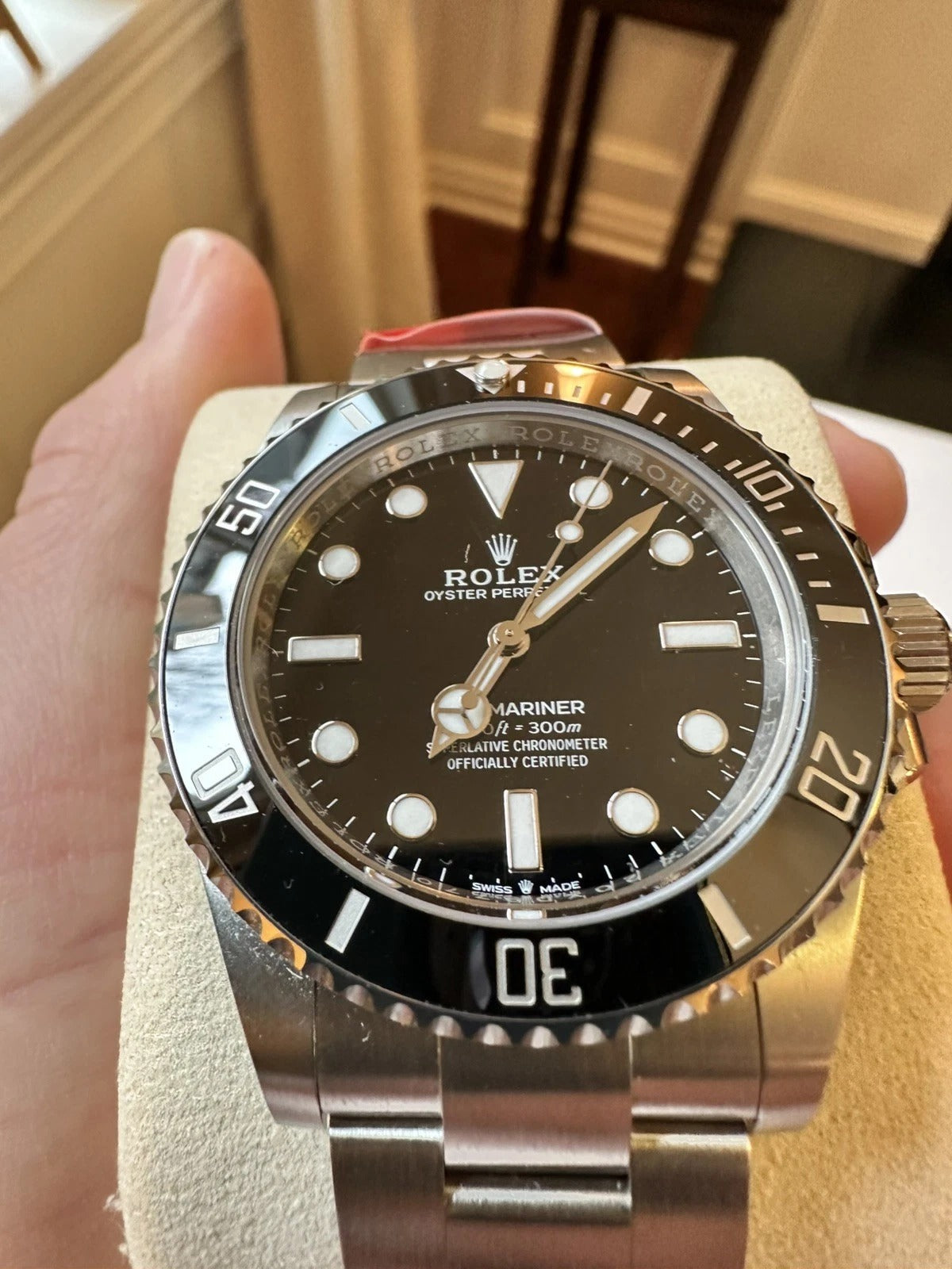 Unworn 2025 Rolex Submariner Black Dial Stainless Steel 124060 No Date 41mm