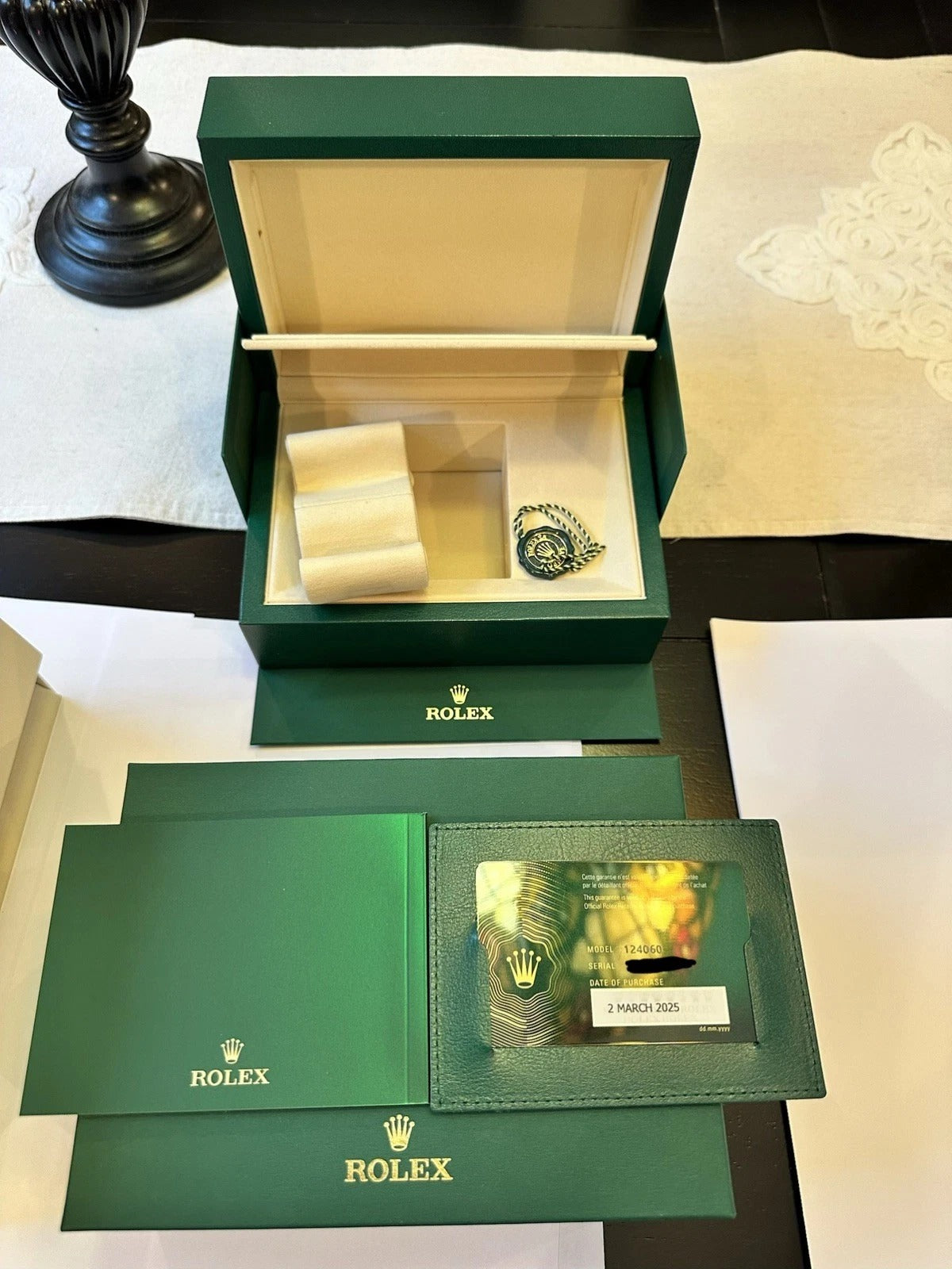 Unworn 2025 Rolex Submariner Black Dial Stainless Steel 124060 No Date 41mm