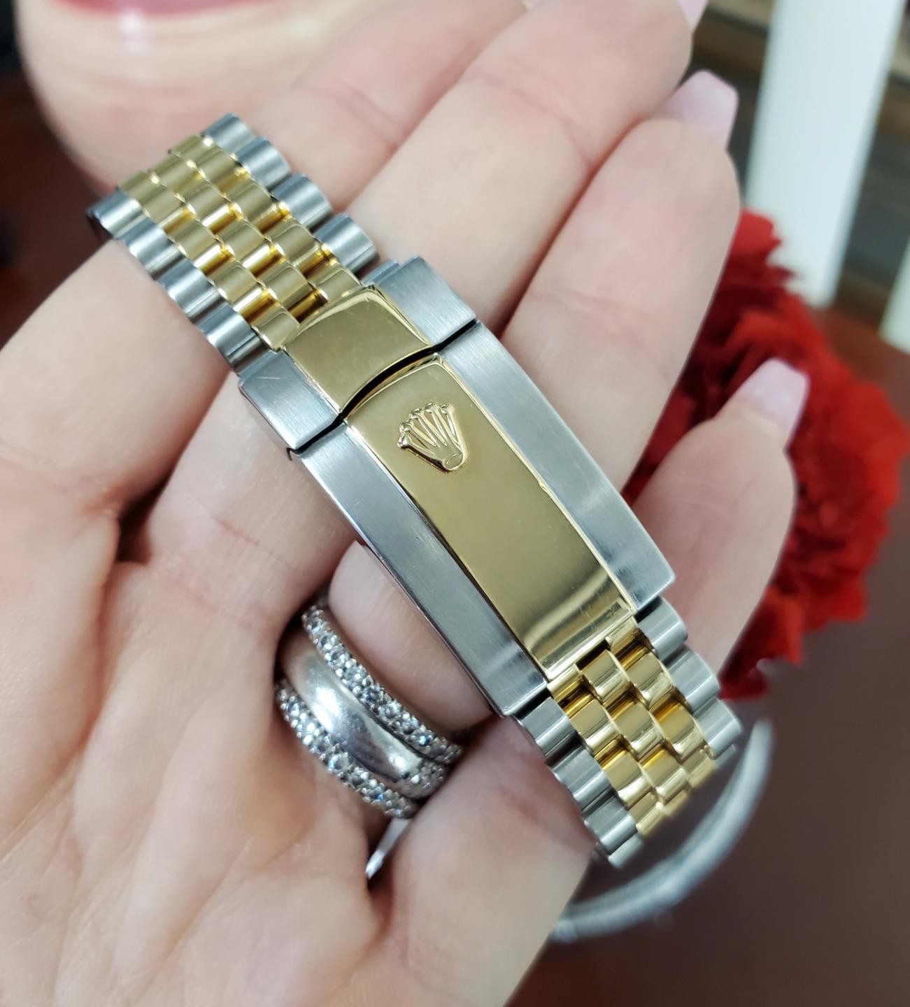 Rolex Datejust 41mm 126333 Two Tone Jubilee Black Diamond Dial Fluted Bezel Auto