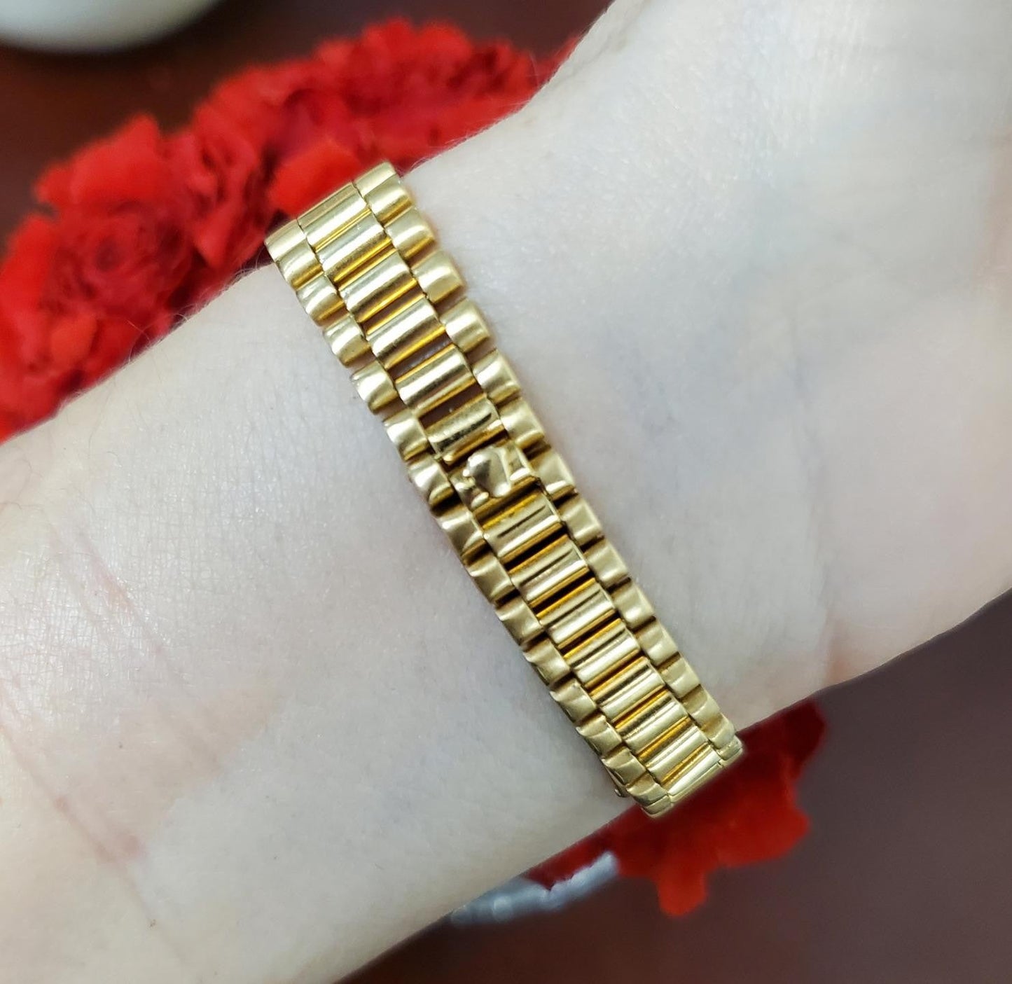 Vintage Rolex Datejust 6516 18k Yellow Gold President 25mm Ladies Automatic 1967