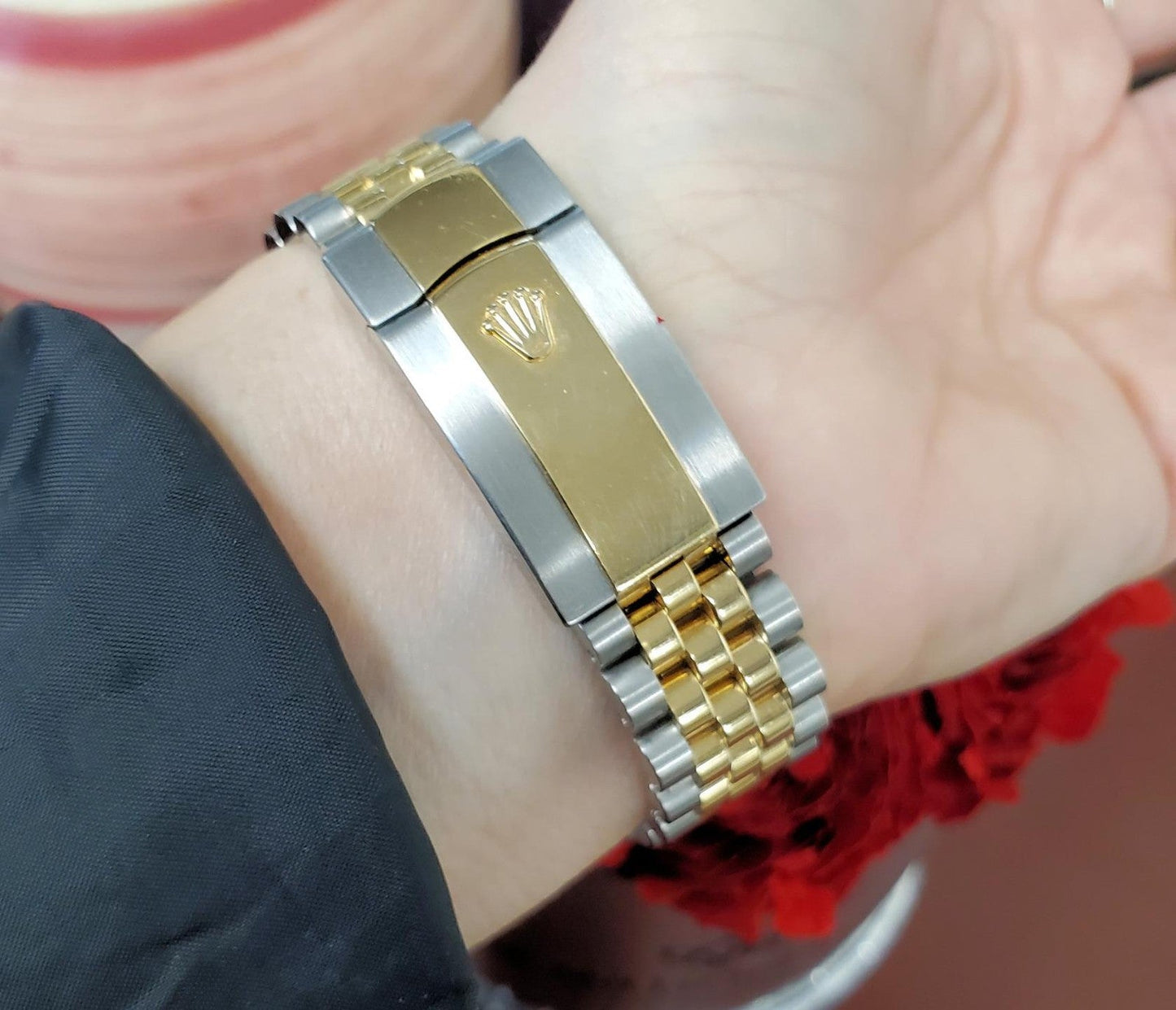 41mm Rolex Datejust Two Tone Auto 18k/SS Jubilee White Dial Diamond Bezel 126333