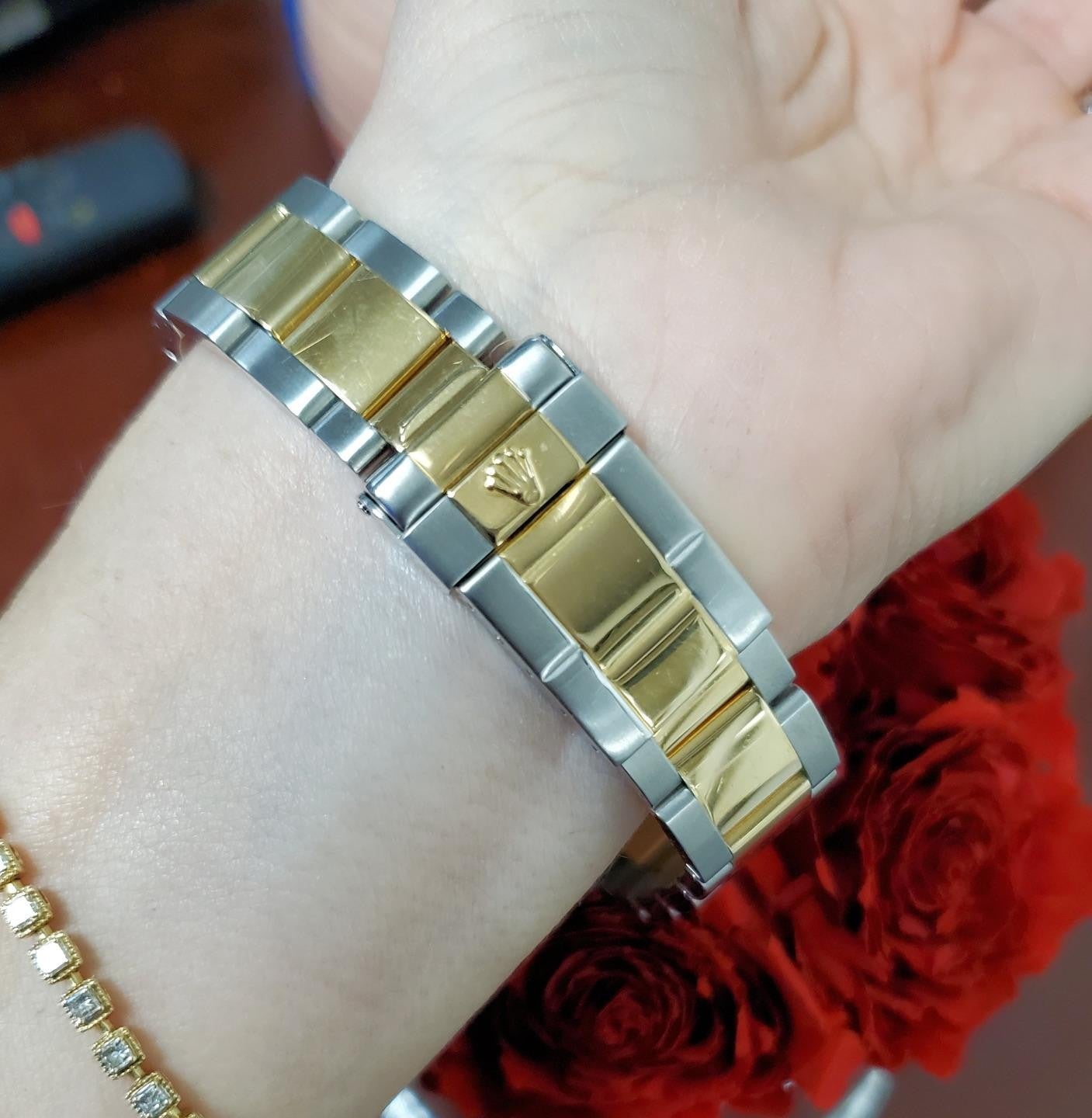 Rolex YachtMaster 16623 40mm Two Tone Yellow Gold Dial Oyster Automatic Watch