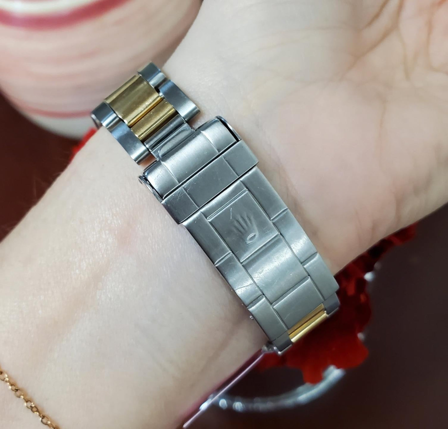 1970 Rolex GMTMaster Steel 14k Gold Two Tone Rootbeer Dot Nipple Dial 1675