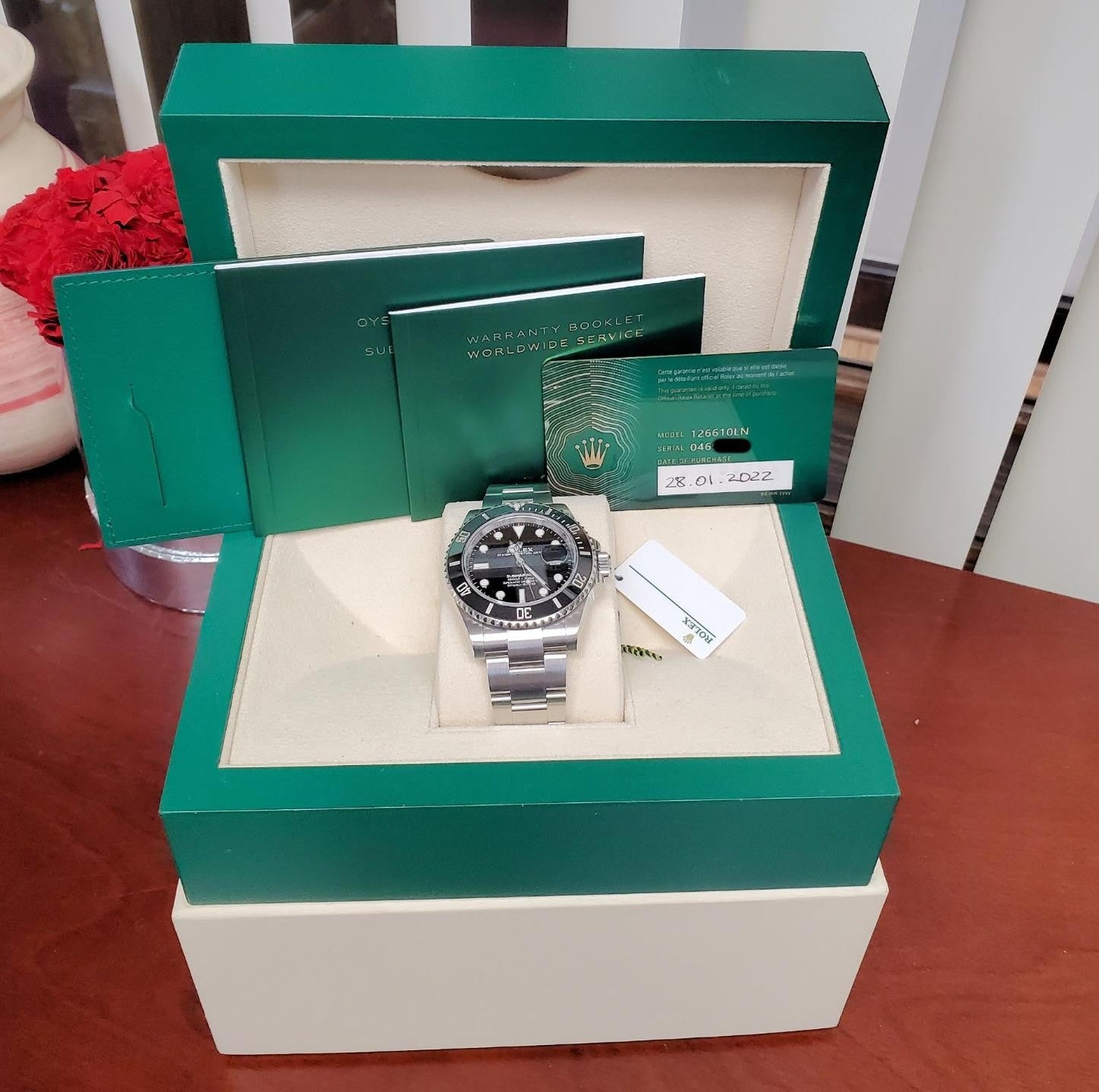 2022 Rolex Submariner 126610LN Steel Black Dial Bezel 41mm Auto Full Set