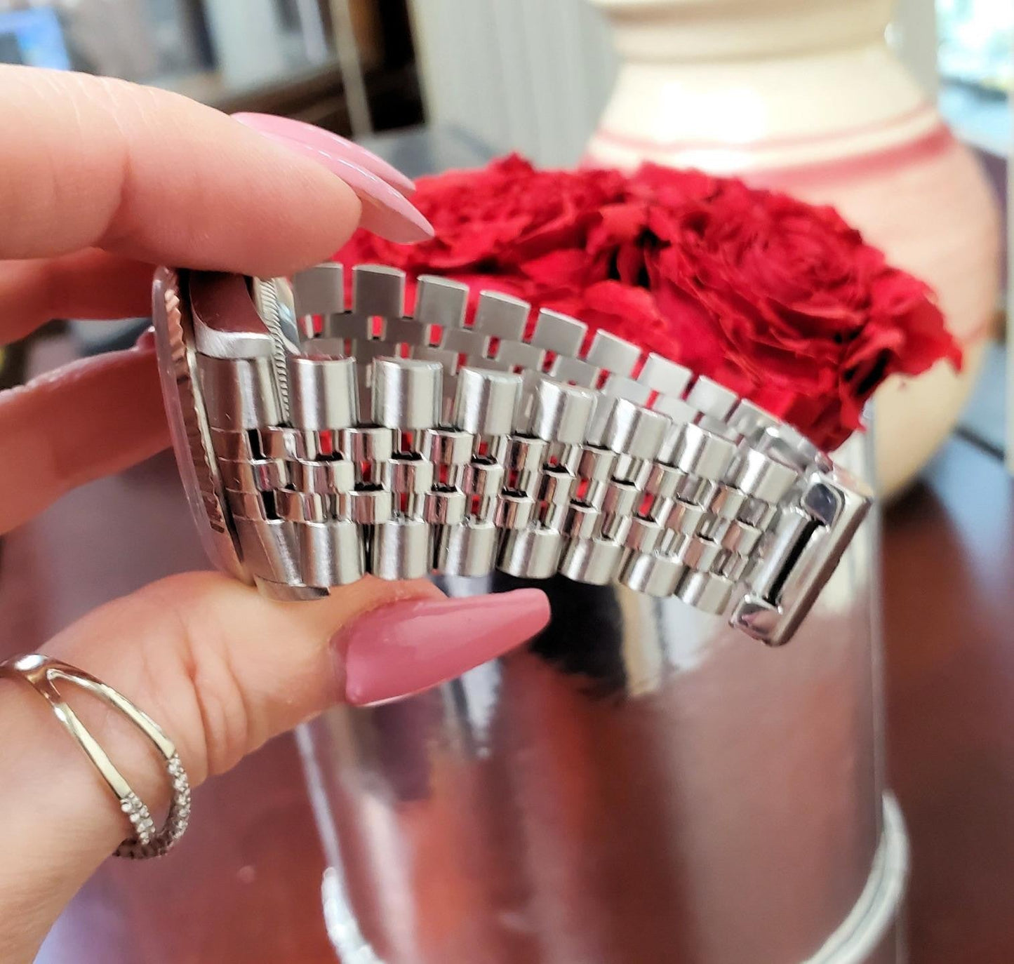 Rolex Datejust 16234 36mm Stainless Steel Jubilee Silver Dial White Gold Bezel