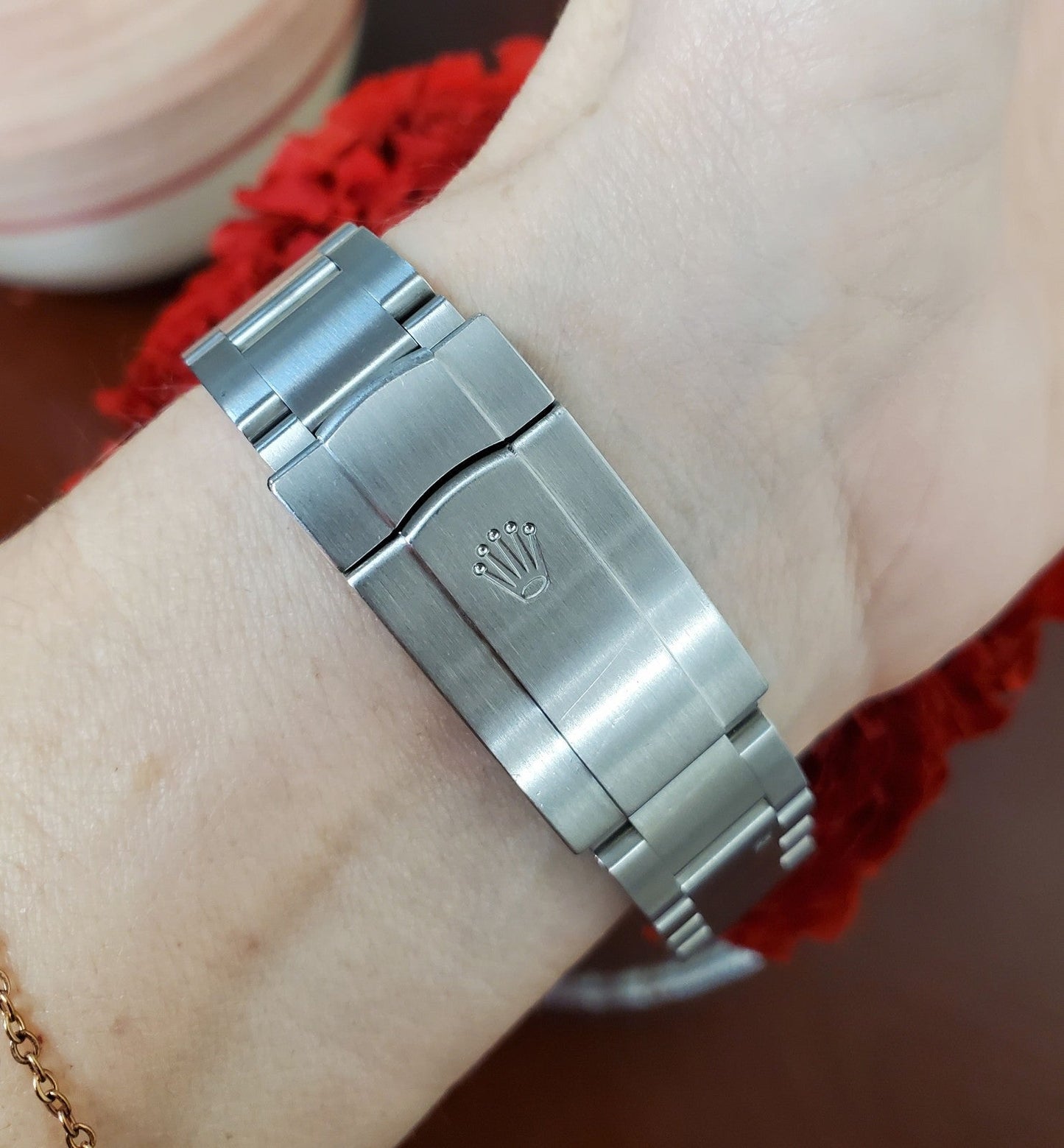 36mm Rolex Oyster Perpetual 2016 Stainless Steel Red Grape Auto 116000