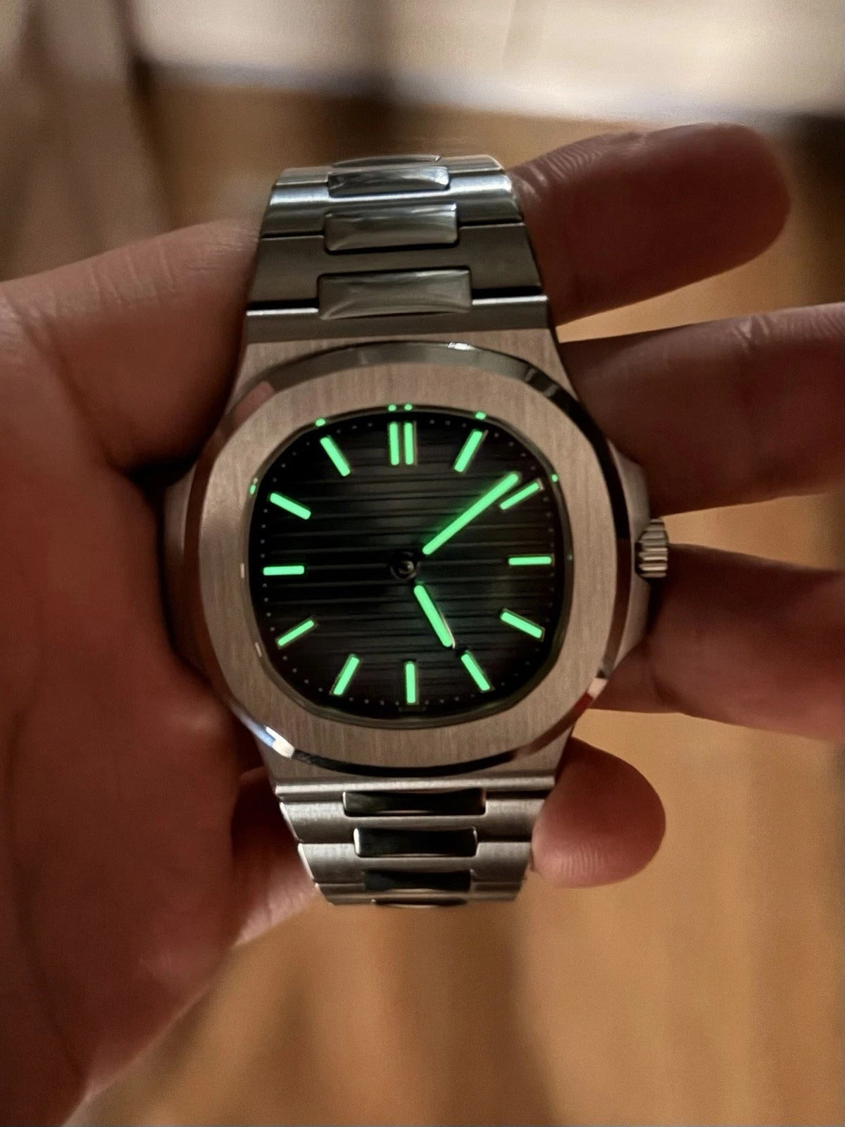 Vintage Patek Philippe Cal. 23-300 Movement Nautilus-Style Marriage Watch – Serviced, Boxed