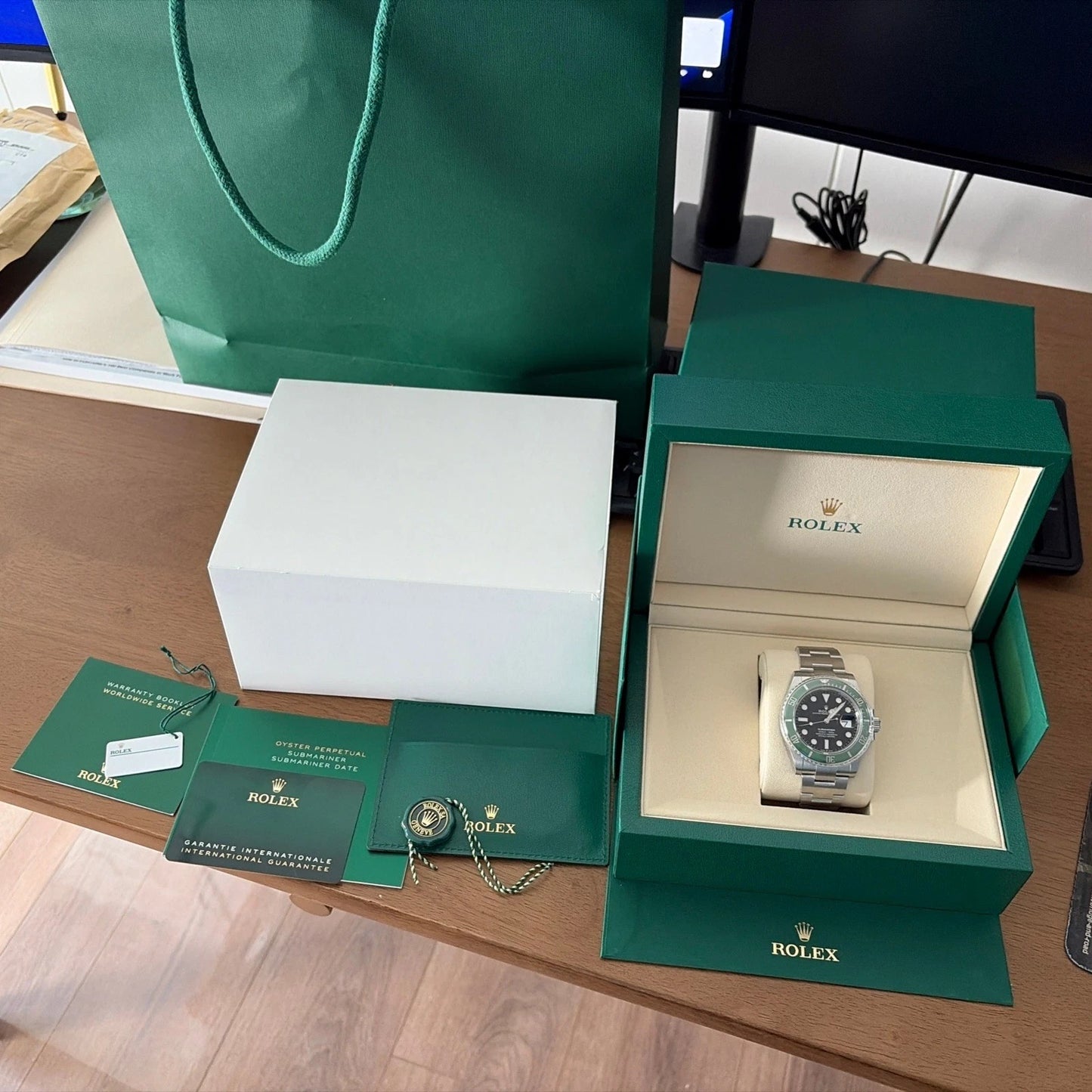 NEW Feb 2026 Rolex Submariner Date Starbucks Green Bezel Black 41mm 126610LV