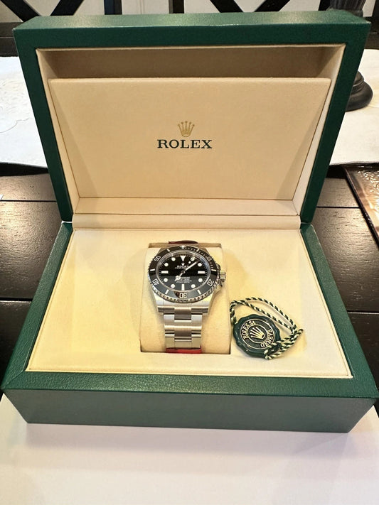 Unworn 2025 Rolex Submariner Black Dial Stainless Steel 124060 No Date 41mm