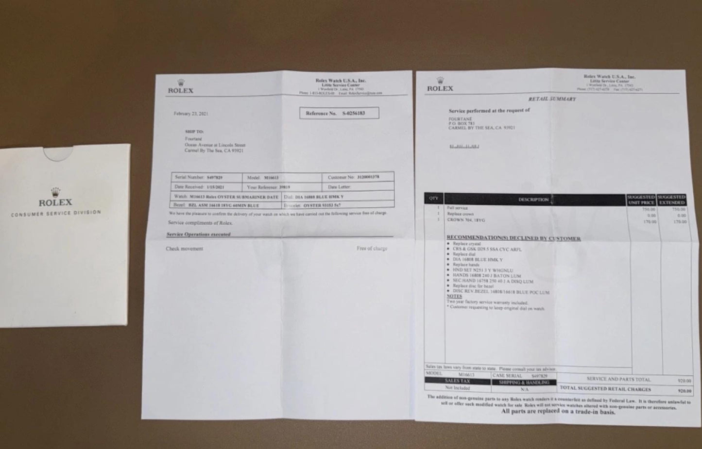 Vintage Rolex Submariner Date 40 mm Blue Dial Two Tone | Stainless Steel & 18K Gold | Automatic Diver Watch | Full Set Box Papers