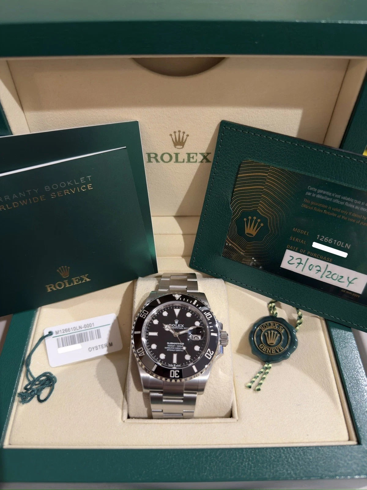 2024 Rolex Submariner 126610LN Black Dial SS Automatic w/ Box & Papers